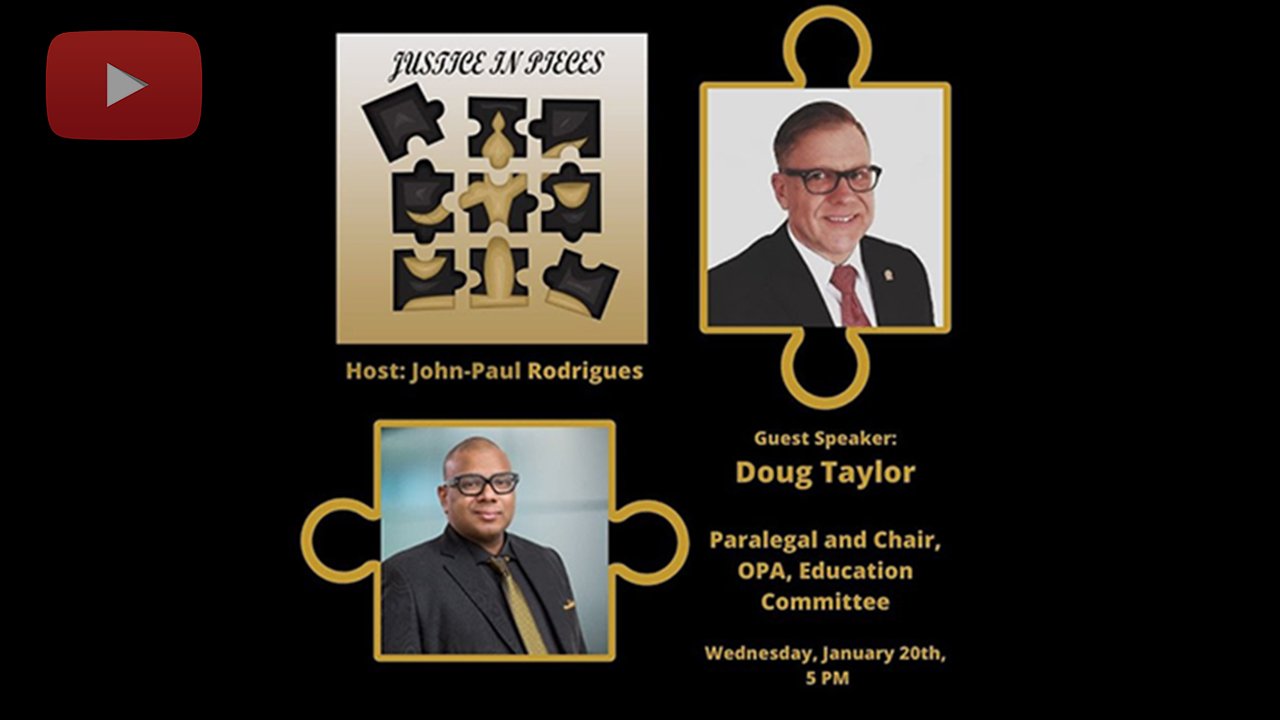 Justice in Pieces Guest Speaker Series: Doug Taylor