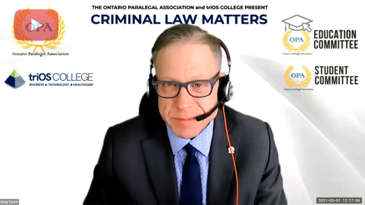OPA-TriOS CPD Series - Criminal Law Matters